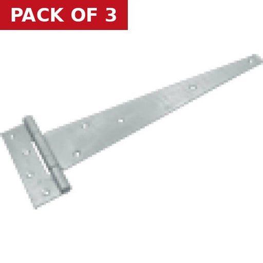 Heavy Galvanised Scotch Tee Hinge, 450mm - Pack of 3