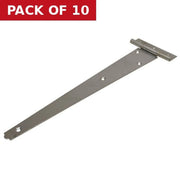 Light Tee Hinges, Zinc Plated, 300mm - Pack of 10
