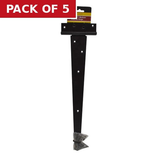 Medium Tee Hinges, Epoxy Black, 400mm - Pack of 5