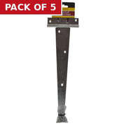 Medium Tee Hinges, Zinc Plated, 350mm - Pack of 5