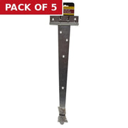 450mm (18") ZP Medium Tee Hinges   (1 pair) - Pack of 5