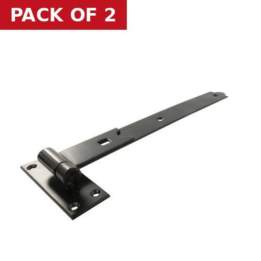 Straight Hook and Band, Black, 350mm - Pack of 2