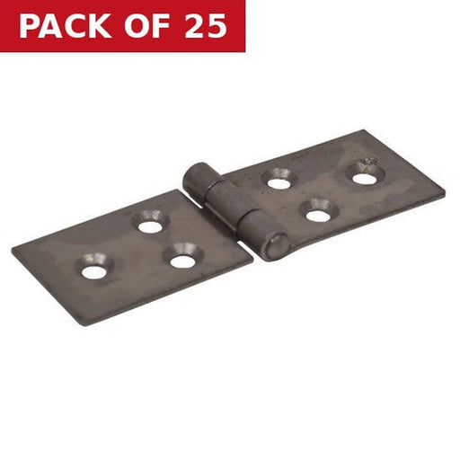 Steel Backflap Hinges, Self Colour, 25mm - Pack of 25