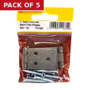 25mm (1") SC Steel Backflap Hinge (1 pair) - Pack of 5