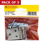 32mm (1 1/4") SC Steel Backflap Hinge (1 pair) - Pack of 5