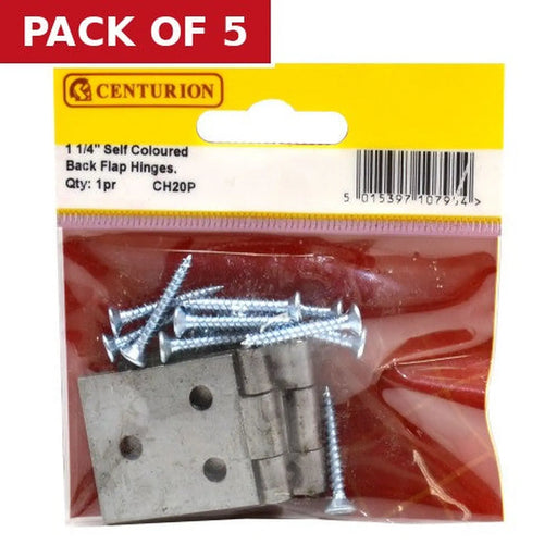 32mm (1 1/4") SC Steel Backflap Hinge (1 pair) - Pack of 5