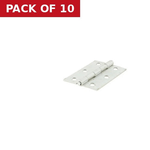 Loose Pin Steel Butt Hinges, Zinc Plated, 75mm - Pack of 10