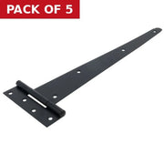 Medium Tee Hinges, Epoxy Black, 252mm - Pack of 5