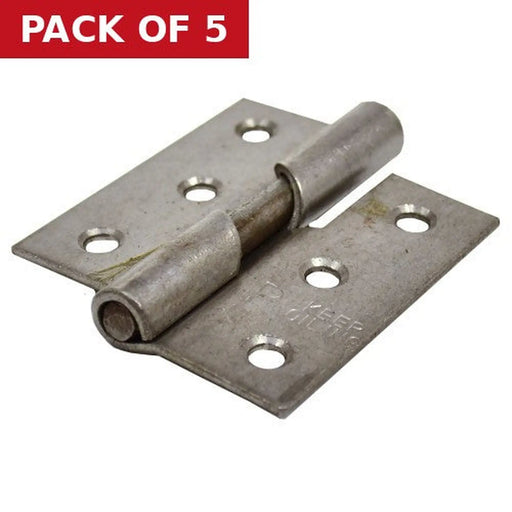 Steel Rising Butt Hinges, Right, Self Colour, 76mm - Pack of 5