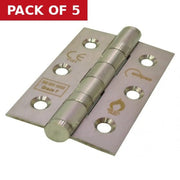 76mm x 51mm Satin CE7 Stainless Ball Bearing Hinges - Pack of 5