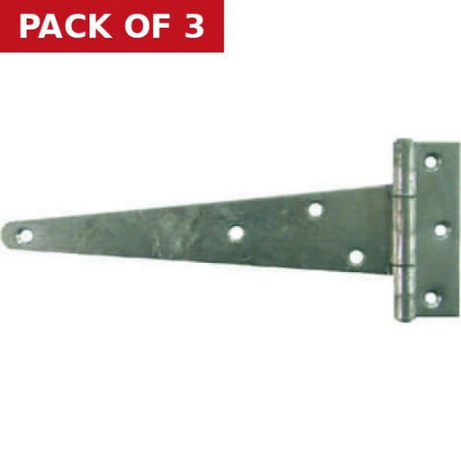 Heavy Galvanised Scotch Tee Hinge, 350mm - Pack of 3