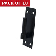 Hook On Plates, Black, 13mm - Pack of 10