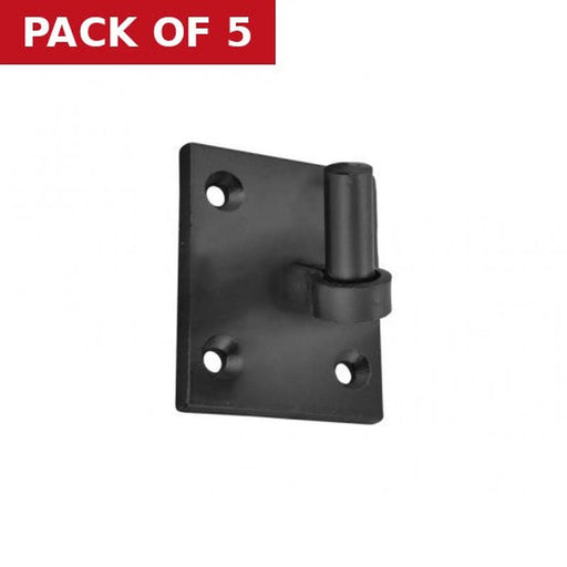 Hook On Plates, Black, 16mm - Pack of 5