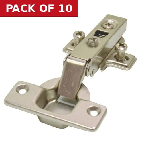Clip On Sprung Concealed Hinges 95°, Nickel Plated, 35mm - Pack of 10