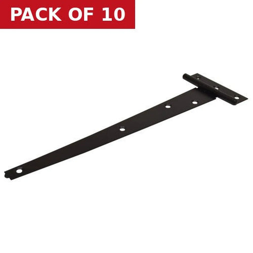 Light Tee Hinges, Epoxy Black, 252mm - Pack of 10