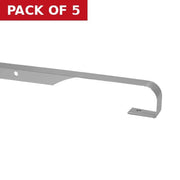 40mm Straight Worktop Jointing Section - Matt Silver - Pack of 5
