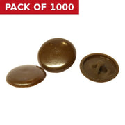 Brown Pozi Screw Cover Caps - Pack of 1000
