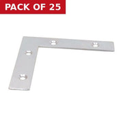 100mm ZP Angle Plate - Pack of 25