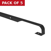 30mm Straight Worktop Jointing Section - Black - Pack of 5