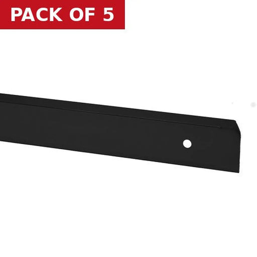 40mm Corner Worktop Jointing Section - Black - Pack of 5