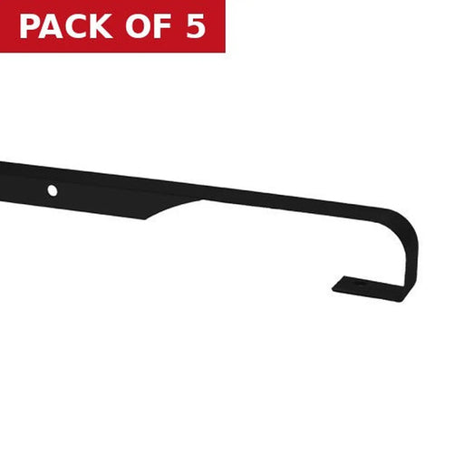 40mm Straight Worktop Jointing Section - Black - Pack of 5