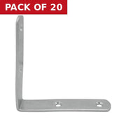98 x 98 x 19mm BZP Heavy Duty Bracket - Pack of 20