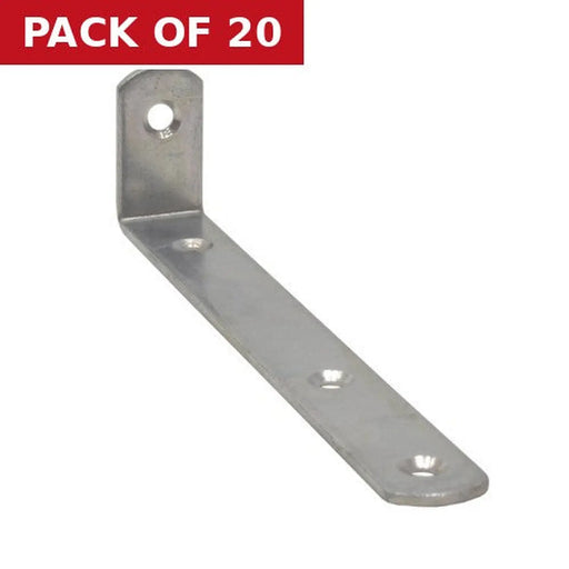 155 x 40 x 19mm BZP Heavy Duty Bracket - Pack of 20