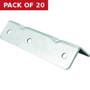 22 x 22 x 95mm BZP Support Bracket - Pack of 20