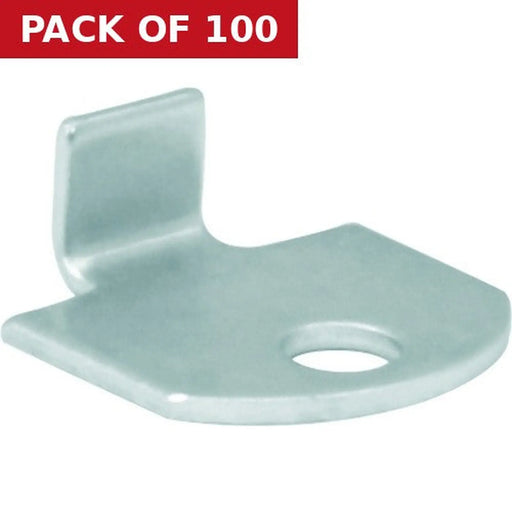 19 x 8 x 19mm BZP Shelf Clip - Pack of 100