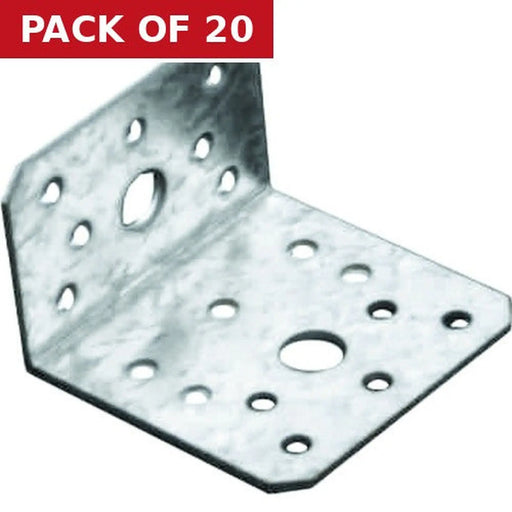 60 x 40 x 60mm Heavy Duty Angle Bracket - Pack of 20