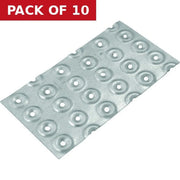 80 x 150mm Galvanised Steel Nail Plates - Pack of 10