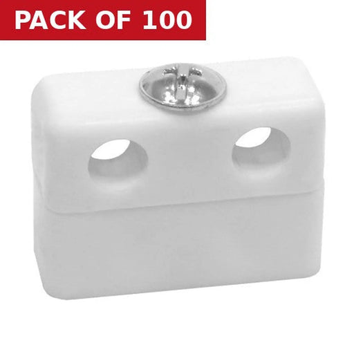White Assembled Knock Down Fittings - Pack of 100