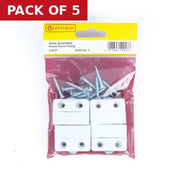 White Assembled Knock Down Fittings (Pack of 4) - Pack of 5