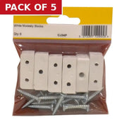 White Modesty Blocks (Pack of 6) - Pack of 5