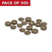 Brown Hinged Screw Covers - Pack of 500