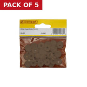 Brown Hinged Screw Covers (Pack of 20) - Pack of 5