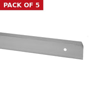 30mm Corner Worktop Jointing Section - Matt Silver - Pack of 5