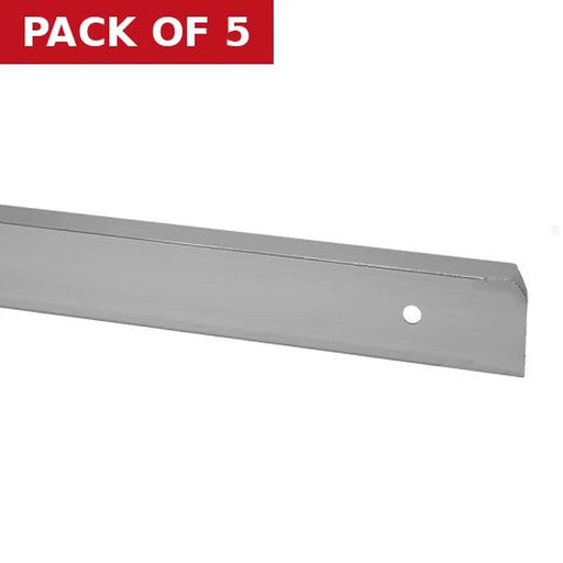 30mm Corner Worktop Jointing Section - Matt Silver - Pack of 5
