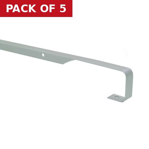 30mm Straight Worktop Jointing Section - Matt Silver - Pack of 5