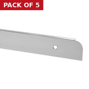 30mm Worktop End Cap - Matt Silver - Pack of 5