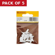 White Push In Shelf Support (Pack of 10) - Pack of 5