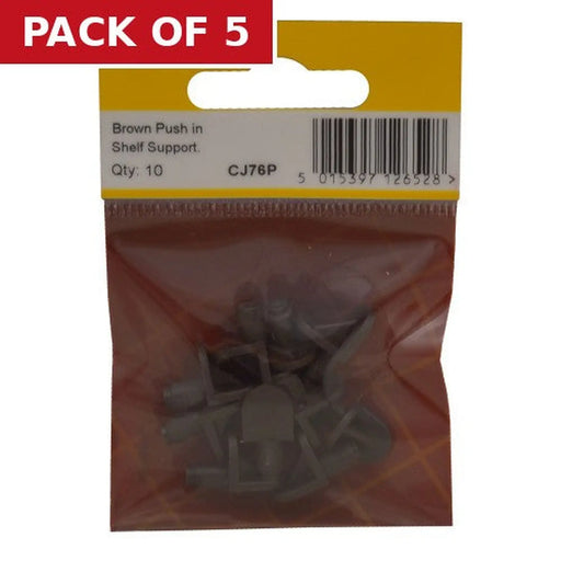 Brown Push In Shelf Support (Pack of 10) - Pack of 5