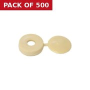 Beige Hinged Screw Covers - Pack of 500