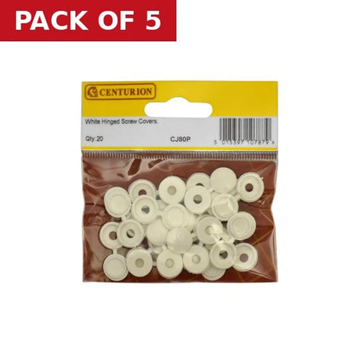 Beige Hinged Screw Covers (Pack of 20) - Pack of 5