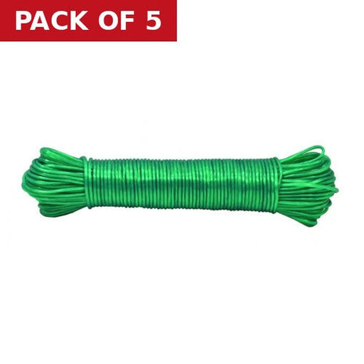 Clothes Line - Rotary Dryer Line - 38m x 3mm - Pack of 5