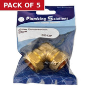 22mm Compression Elbow - Pack of 5