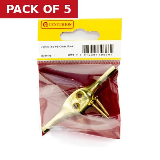 75mm (3") PB Cleat Hook - Pack of 5
