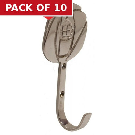 54mm  x 105mm CP Mackintosh Rose Hook - Pack of 10