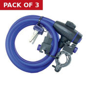 Cycle Lock, 12mm x 1.8m - Pack of 3