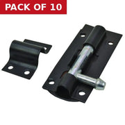 Tower Bolts, Black, 75mm - Pack of 10
